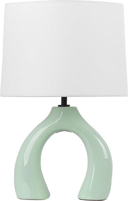 ABBIE - Tafellamp - Lichtgroen - Keramiek