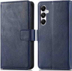 iMoshion Hoesje Geschikt voor Samsung Galaxy A15 (5G) / A15 (4G) Hoesje Met Pasjeshouder - iMoshion Luxe Bookcase - Donkerblauw