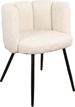 ABC Kantoormeubelen high five stoel wit parelmoer (boucle) (set van 2)