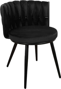 ABC Kantoormeubelen maanstoel zwart (set van 2)