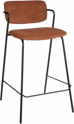 ABC Kantoormeubelen nanet barkruk – velvet – bruin