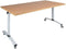 ABC Kantoormeubelen verrijdbare klaptafel perudo breed 180cm diep 80cm bladkleur robson eiken framekleur wit (ral9010)