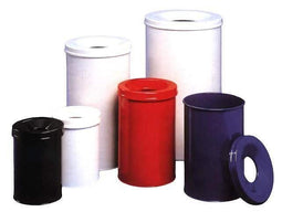 ABC Kantoormeubelen Vlamdovende prullebak kleur rood uitvoering 50 liter