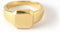 Orelia ORE25164SM - Zegelring - Afgeschuind vierkant 1cm - Goudkleurig
