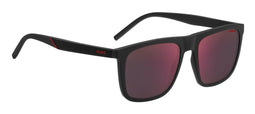 Hugo By Boss Hg 1304/S - Heren Zonnebril - Met spiegelglazen - Zwart/Rood