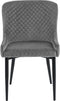 Set van 2 eetkamerstoelen SOLANO Fluweel Grijs