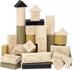 Micki Premium houten blokken (40 stuks).