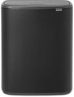 Brabantia Bo Touch Bin - Prullenbak - 60 liter - Soft-touch opening - Mineral Moonlight Black