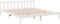 vidaXL - Bedframe - extra - lang - zonder - matras - grenenhout - wit - 200x220 - cm