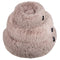 District 70 FUZZ - Hondenmand Donutvormig - Zacht Pluche - Zand - Small Ø 45 cm