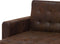 ABERDEEN - Chaise longue - Bruin - Symmetrisch - Kunstleer