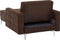 ABERDEEN - Chaise longue - Bruin - Symmetrisch - Kunstleer