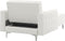 ABERDEEN - Chaise longue - Wit - Symmetrisch - Kunstleer