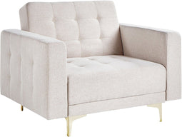 ABERDEEN - Fauteuil - Beige - Polyester