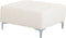 ABERDEEN - Hoekslaapbank met ottomaan - Wit - Rechts - Kunstleer