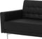 ABERDEEN - Hoekslaapbank met ottomaan - Zwart - Links - Kunstleer