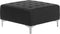 ABERDEEN - Hoekslaapbank met ottomaan - Zwart - Links - Kunstleer