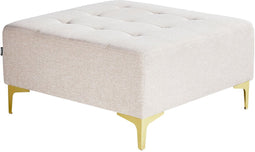 ABERDEEN - Ottomaan - Beige - Polyester