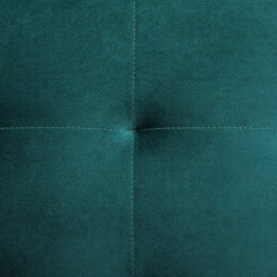 ABERDEEN - Ottomaan - Blauwgroen - Fluweel