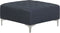 ABERDEEN - Ottomaan - Donkergrijs - Polyester