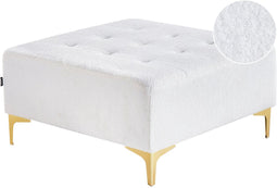 ABERDEEN - Ottomaan - Wit - Bouclé