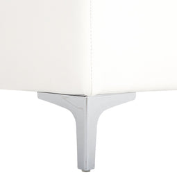 ABERDEEN - Ottomaan - Wit - Kunstleer