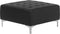 ABERDEEN - Ottomaan - Zwart - Kunstleer