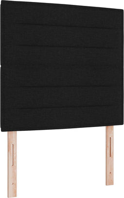 vidaXL - Hoofdbord - met - Lijnen - in - Zwart - - - 100 - cm - Stof