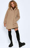 NOISY MAY NMGABI L/S JACKET NOOS - Dames Jas - Halflang - Lichtbruin - M