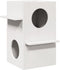 vidaXL - Kattenhuis - 43x43x60 - cm - massief - grenenhout - wasbruin