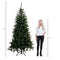 Black Box celtis kerstboom groen frosted tips 2211 maat in cm: 260x145