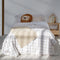 Happy Friday Duvet cover set 2 pieces Vichy beige 155x220 cm (Single) Beige