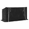 vidaXL - Haardhoutrek - met - regenhoes - 200,5x80,5x110,5 - cm - staal
