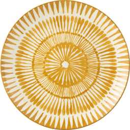 J-Line bord Jam - porselein - wit/oker