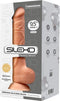 Silexd – Zeer Realistische Zuignap Dildo met Zachte Mantel en Harde Kern voor Levensechte Ervaring – 24.3 cm – beigeig