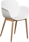 ABILENE - Eetkamerstoelen set van 2 - Wit - Plastic