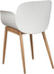 ABILENE - Eetkamerstoelen set van 2 - Wit - Plastic
