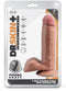 Blush Dildo Love Toy Dr. Skin Plus 7 Inch Posable Dildo With Balls Mocha Bruin