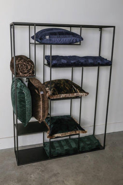 PTMD Charell Velvet Plaid - 140 x 170 x 2 cm - Fluweel - bruin