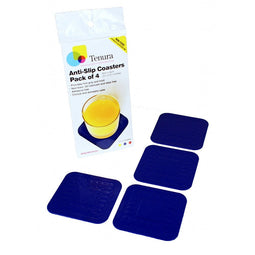 Able2 Anti-slip onderzetters - Per 4 stuks - 9 x 9 cm Blauw