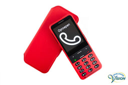 Able2 Flipcase voor BlindShell Classic 2 – Rood | Booktype met Pasjevak en Magneetsluiting