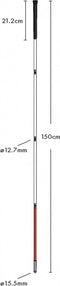 Able2 - Opvouwbare blindegeleidestok - Taststok - Lengte 150 cm - Polsbandje