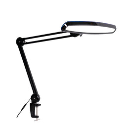 Able2 SBR Deluxe Daglichtlamp – Dimbare LED Bureaulamp met Extra Grote Lampkap en Verstelbare Arm Zw