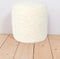 Wild & Soft Poef large Schaap - Super zacht - Ø32xH35cm - Wit