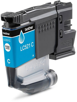 Brother LC521C - Originele inktcartridge - 500 pagina's - Cyaan