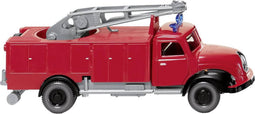 Wiking 062304 H0 Hulpdienstvoertuig Magirus Deutz Brandweer-materiaalwagen met Metz-kraan