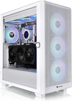 Thermaltake S250 TG Snow - Midi Tower PC - ATX EATX micro ATX Mini-ITX - Wit
