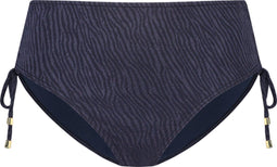 CYELL Midnight Zebra - Bikinibroekje hoog - Bedekte fit - Donkerblauw