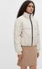 Object Jas Objzhanna L/s Short Jacket - Gewatteerd - Hoge kraag - Zilvergrijs (L)