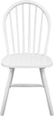 vidaXL - Eetkamerstoelen - 2 - st - massief - rubberwood - wit